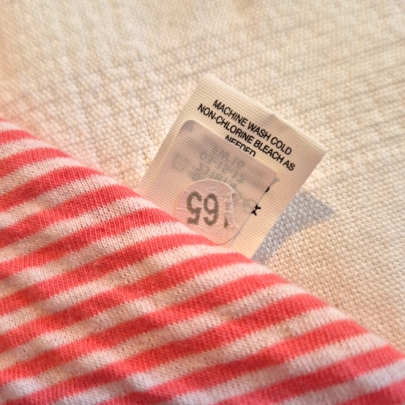 Hanna Andersson girls size 130 or 8 reversible dress lt orange & white VGUC - Picture 7 of 11